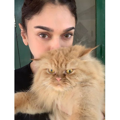 Aditi Rao with her pet