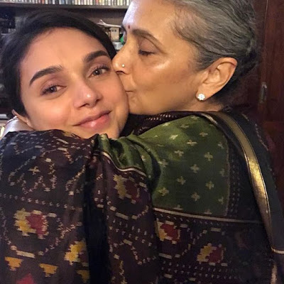 Aditi Rao Hydari with her mother