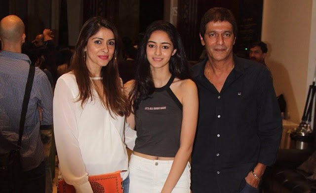 Ananya Pandey with Chunkey Pandey 