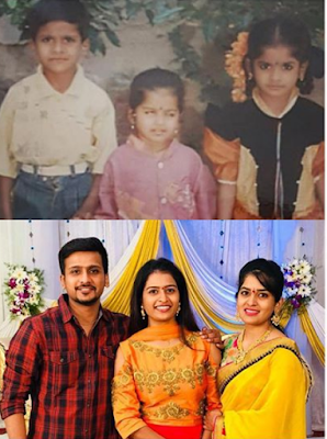 Anusha Reddy with her siblings