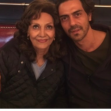 Arjun Rampal with mother Gwen