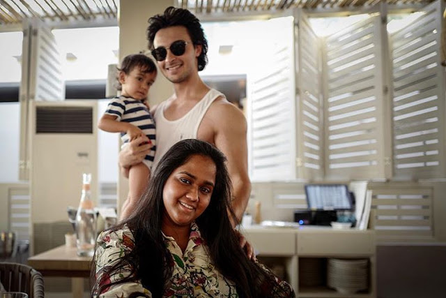 Aayush Sharma with Wife and Son