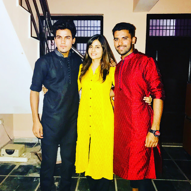 Deepak with sister brother