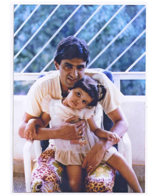 Deepika Padukone with her father