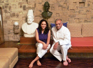 Meghna Gulzar with father gulzar