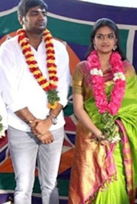 Sathish and Keerthy marriage photo