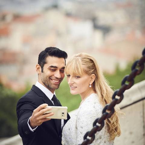 Kushal Punjabi with his wife