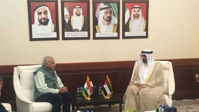 MJ Akbar with senior UAE minister