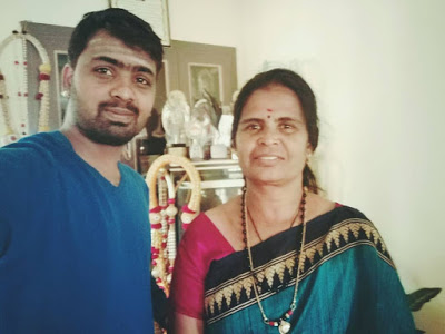 Naveen with his mother