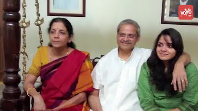 Nirmala Sitharaman with husband and daughter Parakala Vangmayi