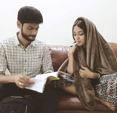 Nivetha with her brother Nishant Pethuraj