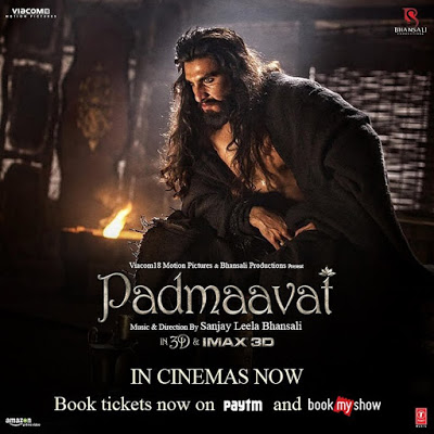 Ranveer Singh in Padmaavat movie poster