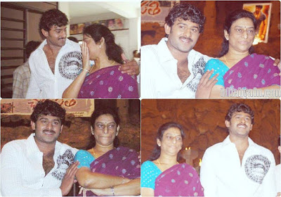 Prabhas with mother