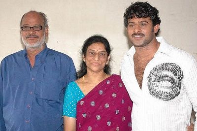 Prabhas with father