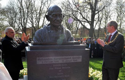 Mahatma Gandhi Sculptor created by Ram V Sutar