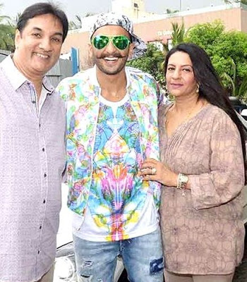 Ranveer Singh with his Parents father and mother