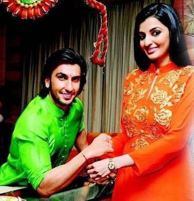 Ranveer with sister Ritika Bhavnani