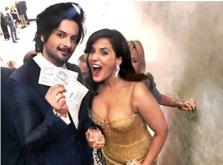 Ali Fazal with Richa Chadha