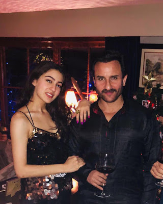 Sara Ali Khan with father Saif Ali Khan