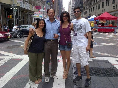 Sushmita Sen with her family