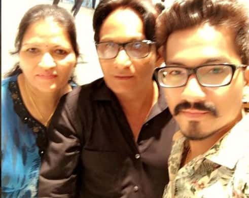 Harsh Limbachiyaa with his father and mother