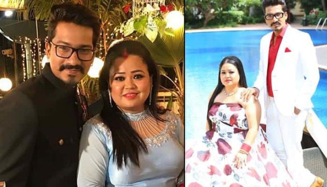 Harsh LLimbachiyaa with wife Bharti Singh