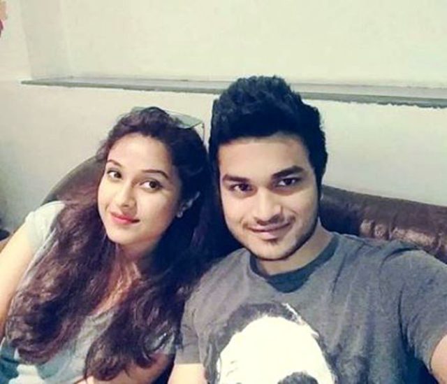 Disha Salian with her brother