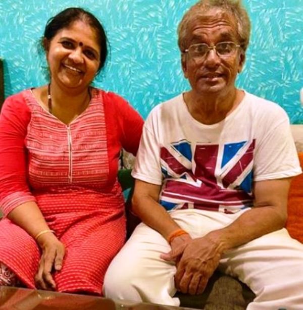 Disha Salian with father and mother