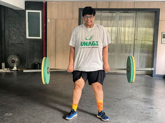 Tanmay Bhat weight lifting