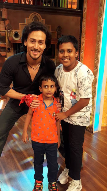 Rajeev Nigam's sons with Tiger Shroff