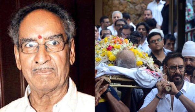 Ajay Devgn carrying his father after death